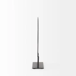New 🥰 Mercana Micra 11.0L X 3.0W X 13.4H Matte Black Metal Decorative Object On A Stand ✨ -Mercana Shop Micra 11.0L x 3.0W x 13.4H Matte Black Metal Decorative Object on a Stand 10