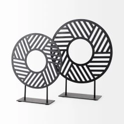 New 🥰 Mercana Micra 11.0L X 3.0W X 13.4H Matte Black Metal Decorative Object On A Stand ✨ -Mercana Shop Micra 11.0L x 3.0W x 13.4H Matte Black Metal Decorative Object on a Stand 4