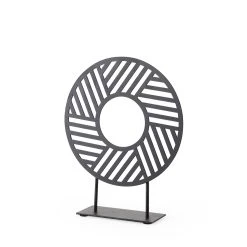 New 🥰 Mercana Micra 11.0L X 3.0W X 13.4H Matte Black Metal Decorative Object On A Stand ✨ -Mercana Shop Micra 11.0L x 3.0W x 13.4H Matte Black Metal Decorative Object on a Stand 8