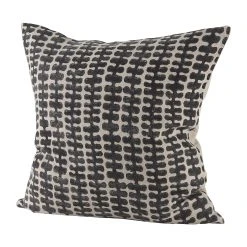 Buy 🧨 Mercana Miriam 13L X 21W Beige And Black Fabric Ikat Patterned Decorative Pillow Cover ✨ -Mercana Shop Miriam 13L x 21W Beige and Black Fabric Ikat Patterned Decorative Pillow Cover 10