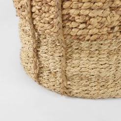 Best deal 🥰 Mercana Morocco 15.7L X 15.7 (Set Of 3) Brown Two Tone Water Hyacinth And Cornhusk Round Basket W/ Handles ⭐ -Mercana Shop Morocco 15.7L x 15.7 28Set of 329 Brown Two Tone Water Hyacinth and Cornhusk Round Basket W Handles 7