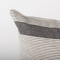 Cheap ✔️ Mercana Nancy Beige With Black Stripe Detail Decorative Pillow Cover ⭐ -Mercana Shop Nancy 14 x 26 Beige With Black Stripe Detail Decorative Pillow Cover 5