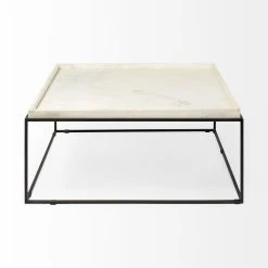 Best reviews of 🎁 Mercana Nathan II 18" X 20" Square Top White Marble And Black Metal End/Side Table ⌛ -Mercana Shop Nathan II 1822 x 2022 Square Top White Marble and Black Metal End Side Table 10