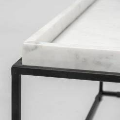 Best reviews of 🎁 Mercana Nathan II 18" X 20" Square Top White Marble And Black Metal End/Side Table ⌛ -Mercana Shop Nathan II 1822 x 2022 Square Top White Marble and Black Metal End Side Table 3