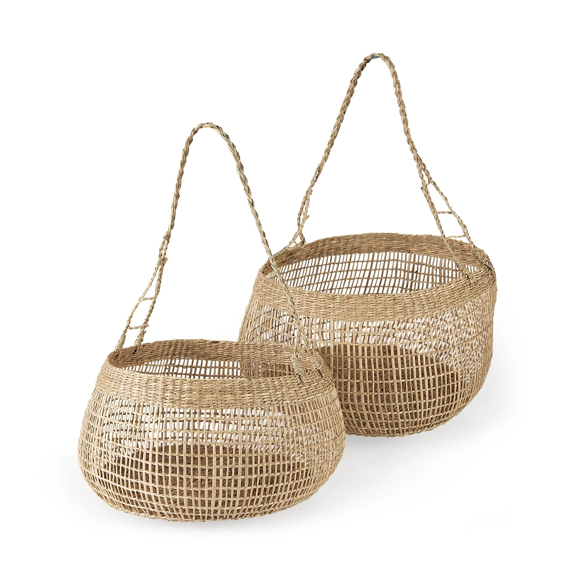 Best deal ๐งจ Mercana Nova 15.0L X 15.0W X 9.4H (Set Of 2) Light Brown Seagrass Woven Round Basket W/ Long Handle ๐ 1 Best deal ๐งจ Mercana Nova 15.0L X 15.0W X 9.4H (Set Of 2) Light Brown Seagrass Woven Round Basket W/ Long Handle ๐