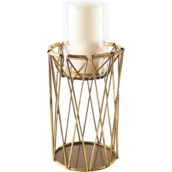 Deals 🔥 Mercana Othello I Tall Antiqued Brass Metal Table Candle Holder ❤️