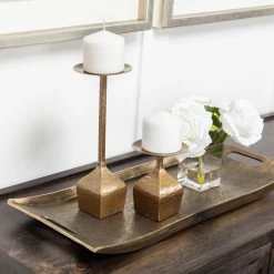 Deals 😍 Mercana Otto I Tall Brass Metal Table Candle Holder - 4.3"W X 4.3"D X 11.2"H 🥰 -Mercana Shop Otto I Tall Brass Metal Table Candle Holder 4