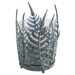 Best reviews of 😍 Mercana Palen I Small Green/Gold Metal Fern Leaf Table Candle Holder 🤩