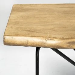 Hot Sale 😍 Mercana Papillion I 66L X 16W Natural Solid Wood And Iron Console Table ⌛ -Mercana Shop Papillion I 66L x 16W Natural Solid Wood and Iron Console Table 4