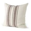 Hot Sale 🔔 Mercana Phebe 18 X 18 Cream With Brown Stripes Decorative Pillow Cover 🤩