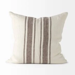 Hot Sale ๐ Mercana Phebe 18 X 18 Cream With Brown Stripes Decorative Pillow Cover ๐คฉ 14 Hot Sale ๐ Mercana Phebe 18 X 18 Cream With Brown Stripes Decorative Pillow Cover ๐คฉ -Mercana Shop Phebe 18 x 18 Cream With Brown Stripes Decorative Pillow Cover 3