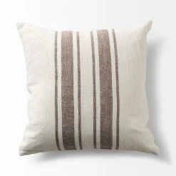 Hot Sale ๐ Mercana Phebe 18 X 18 Cream With Brown Stripes Decorative Pillow Cover ๐คฉ 15 Hot Sale ๐ Mercana Phebe 18 X 18 Cream With Brown Stripes Decorative Pillow Cover ๐คฉ -Mercana Shop Phebe 18 x 18 Cream With Brown Stripes Decorative Pillow Cover 4