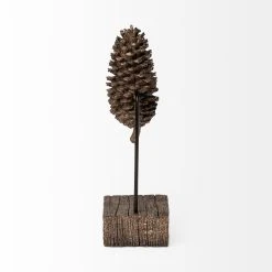 Best reviews of 🎁 Mercana Pinterra (Large) 4L X 4W Brown Resin Pinecone Replica 👏 -Mercana Shop Pinterra 28Large29 4L x 4W Brown Resin Pinecone Replica 10