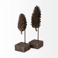 Best reviews of 🎁 Mercana Pinterra (Large) 4L X 4W Brown Resin Pinecone Replica 👏 -Mercana Shop Pinterra 28Large29 4L x 4W Brown Resin Pinecone Replica 11