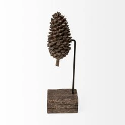 Best reviews of 🎁 Mercana Pinterra (Large) 4L X 4W Brown Resin Pinecone Replica 👏 -Mercana Shop Pinterra 28Large29 4L x 4W Brown Resin Pinecone Replica 9