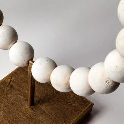 Best reviews of 🔥 Mercana Pontchartrain I Small White Beaded Broken Sphere Decorative Object W/ Gold Base ✨ -Mercana Shop Pontchartrain I 28Small29 9L x 5W White Beaded Broken Sphere Decorative Object W Gold Base 4