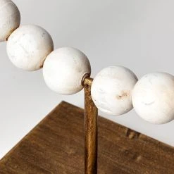 Best reviews of 🔥 Mercana Pontchartrain I Small White Beaded Broken Sphere Decorative Object W/ Gold Base ✨ -Mercana Shop Pontchartrain I 28Small29 9L x 5W White Beaded Broken Sphere Decorative Object W Gold Base 9