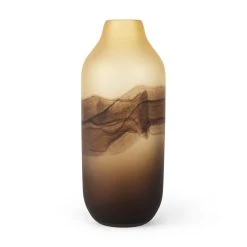 Deals 😍 Mercana Pyla Large Yellow/Brown Glass Sand Dune Inspired Vase ✔️ -Mercana Shop Pyla Large Yellow Brown Glass Sand Dune Inspired Vase 8