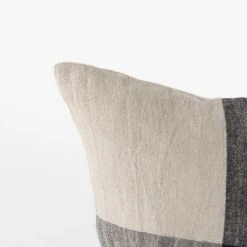 Promo ✨ Mercana Raquel Beige And Black Fabric Plaid Decorative Pillow Cover 🔔 -Mercana Shop Raquel 13L x 21W Beige and Black Fabric Plaid Decorative Pillow Cover 13