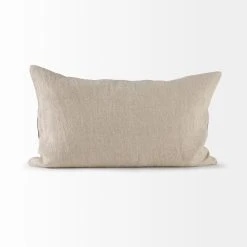 Promo ✨ Mercana Raquel Beige And Black Fabric Plaid Decorative Pillow Cover 🔔 -Mercana Shop Raquel 13L x 21W Beige and Black Fabric Plaid Decorative Pillow Cover 3