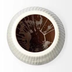 Flash Sale 🎉 Mercana Reyan Large 28.5" Pearl White Ceramic Striped Vase 😍 -Mercana Shop Reyan Large 28.522 Pearl White Ceramic Striped Vase 8