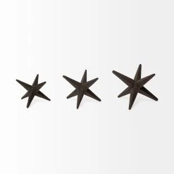 Top 10 ✔️ Mercana Rhea Dark Brown Cast Iron Jacks, Set Of 3 - 5.1L X 5.1W X 3.9H 🎉 -Mercana Shop Rhea 28Set of 329 Brown Cast Iron Small2C Medium 26 Large Jacks 2