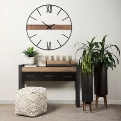 Budget โ Mercana Roman 36" Round Oversize Industrial Wall Clock - 36"W X 36"H X 2"D ๐ 15 Budget โ Mercana Roman 36" Round Oversize Industrial Wall Clock - 36"W X 36"H X 2"D ๐ -Mercana Shop Roman 3622 Round Oversize Industrial Wall Clock 7