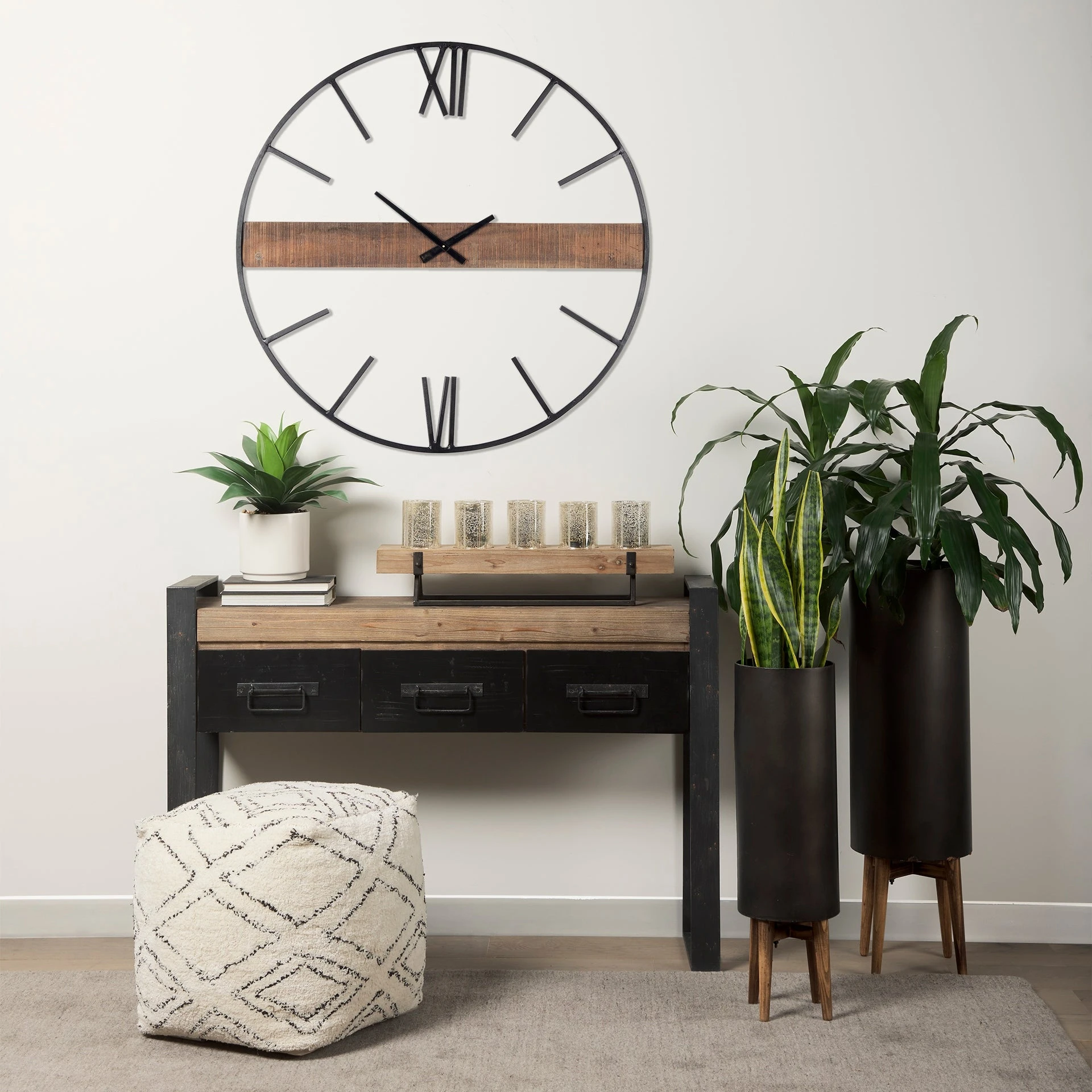 Budget โ Mercana Roman 36" Round Oversize Industrial Wall Clock - 36"W X 36"H X 2"D ๐ 8 Budget โ Mercana Roman 36" Round Oversize Industrial Wall Clock - 36"W X 36"H X 2"D ๐ - Image 8