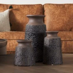Promo ๐ Mercana Sefina III Large Brown/Black Patterned Ceramic Vase - 7"W X 7"D X 11"H ๐ 15 Promo ๐ Mercana Sefina III Large Brown/Black Patterned Ceramic Vase - 7"W X 7"D X 11"H ๐ -Mercana Shop Sefina III Large Brown Black Patterned Ceramic Vase 7