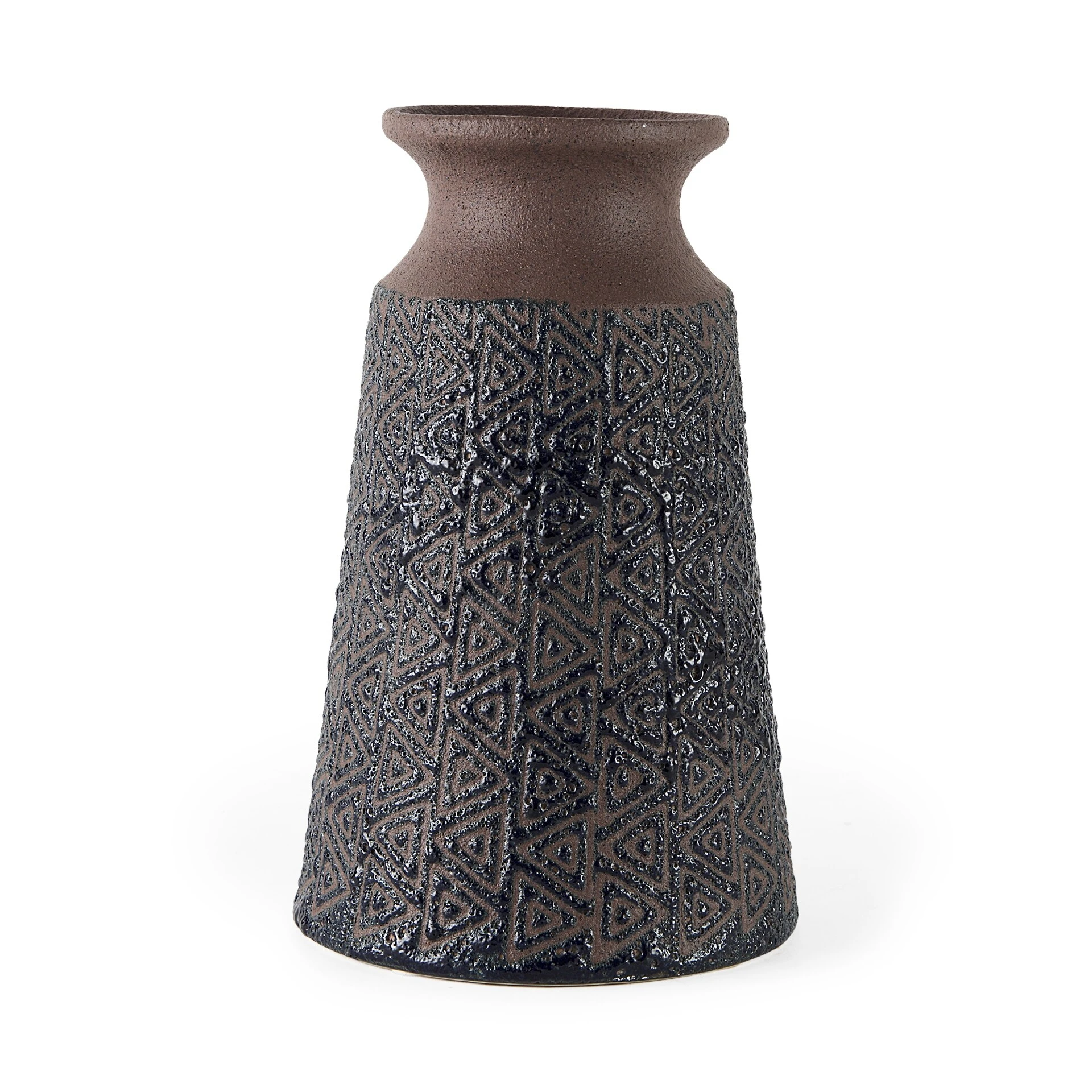 Promo ๐ Mercana Sefina III Large Brown/Black Patterned Ceramic Vase - 7"W X 7"D X 11"H ๐ 1 Promo ๐ Mercana Sefina III Large Brown/Black Patterned Ceramic Vase - 7"W X 7"D X 11"H ๐