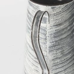 Best deal 🌟 Mercana Serena II (Large) Gray/White Textured Metal Jug 😍 -Mercana Shop Serena II 28Large29 Gray White Textured Metal Jug 6