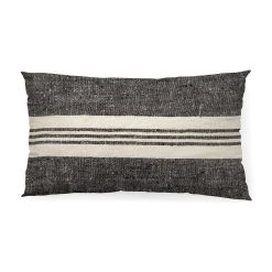 Discount 👏 Mercana Sharon Black With Stripes Decorative Pillow Cover 🧨