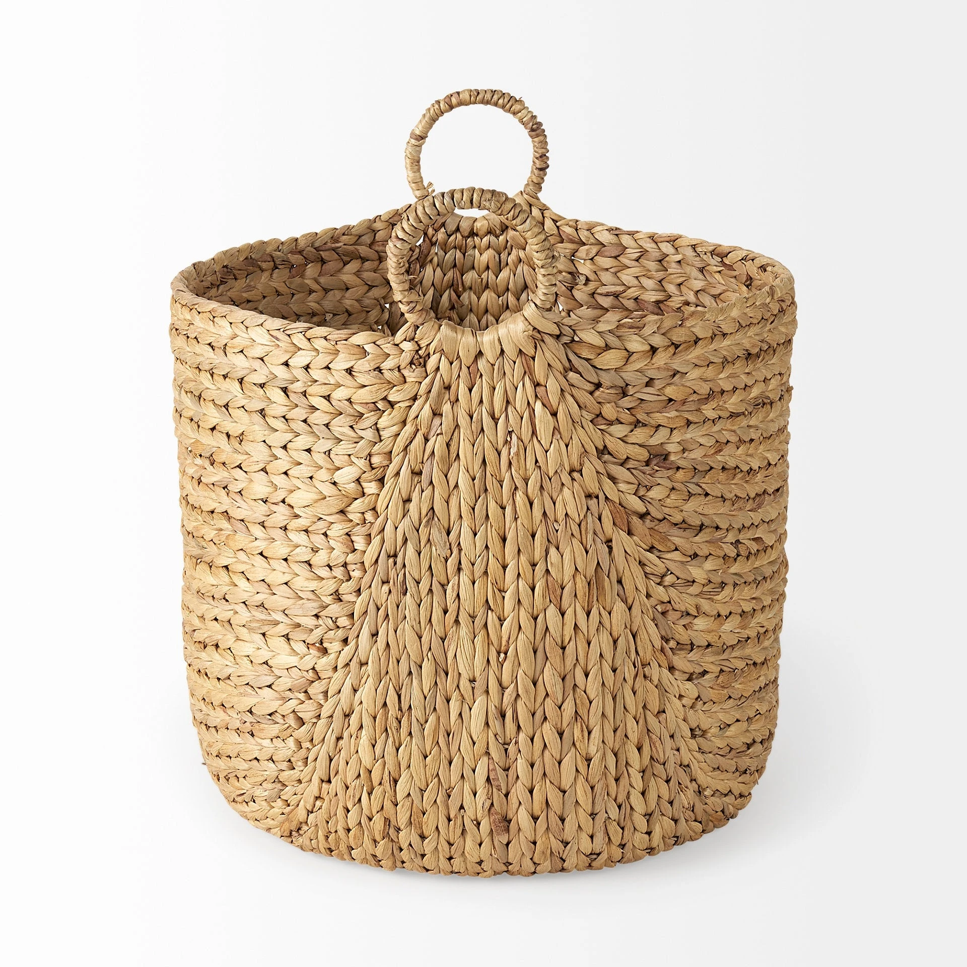 Best deal 🔥 Mercana Sivan 19.7L X 19.7W X 23.6H (Set Of 3) Light Brown Water Hyacinth Round Basket W/ Handles ⭐ 3 Best deal 🔥 Mercana Sivan 19.7L X 19.7W X 23.6H (Set Of 3) Light Brown Water Hyacinth Round Basket W/ Handles ⭐ - Image 3