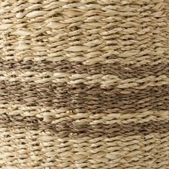Coupon 🤩 Mercana Sivannah 19.7L X 19.7W X 23.6H (Set Of 3) Light Brown And Medium Brown Striped Seagrass Round Basket 👏 -Mercana Shop Sivannah 19.7L x 19.7W x 23.6H 28Set of 329 Light Brown and Medium Brown Striped Seagrass Round Basket 5