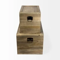 Deals ✔️ Mercana Sonny 23.6L X 15.7W X 13.8H Set Of Two Brown Wood And Wicker W/ Metal Detail Rectangular Boxes - 23.6L X 15.7W X 13.8H ❤️ 11 Deals ✔️ Mercana Sonny 23.6L X 15.7W X 13.8H Set Of Two Brown Wood And Wicker W/ Metal Detail Rectangular Boxes - 23.6L X 15.7W X 13.8H ❤️ -Mercana Shop Sonny 23.6L x 15.7W x 13.8H Set of Two Brown Wood and Wicker W Metal Detail Rectangular Boxes 2