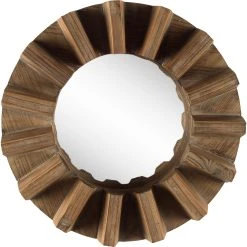 Top 10 ๐ Mercana Sprocket 17" Round Brown Wood Frame Mirror - A ๐คฉ