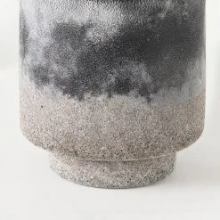 Brand new 😉 Mercana Squally 6.0L X 6.0W X 6.4H Black/Brown Ceramic Ombre Textured Small Vase ❤️ -Mercana Shop Squally 6.0L x 6.0W x 6.4H Black Brown Ceramic Ombre Textured Small Vase 5
