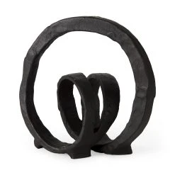 Cheapest โจ Mercana Stanislaw II Black Metal Infinite Ribbon Sculpture - 8.3"L X 4.7"W X 8.3"H โจ