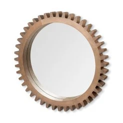 Coupon ⭐ Mercana Sunrise Cog 17" Round Brown Wood Frame Mirror 😍 -Mercana Shop Sunrise Cog 1722 Round Brown Wood Frame Mirror 10