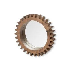Coupon ⭐ Mercana Sunrise Cog 17" Round Brown Wood Frame Mirror 😍 -Mercana Shop Sunrise Cog 1722 Round Brown Wood Frame Mirror 6