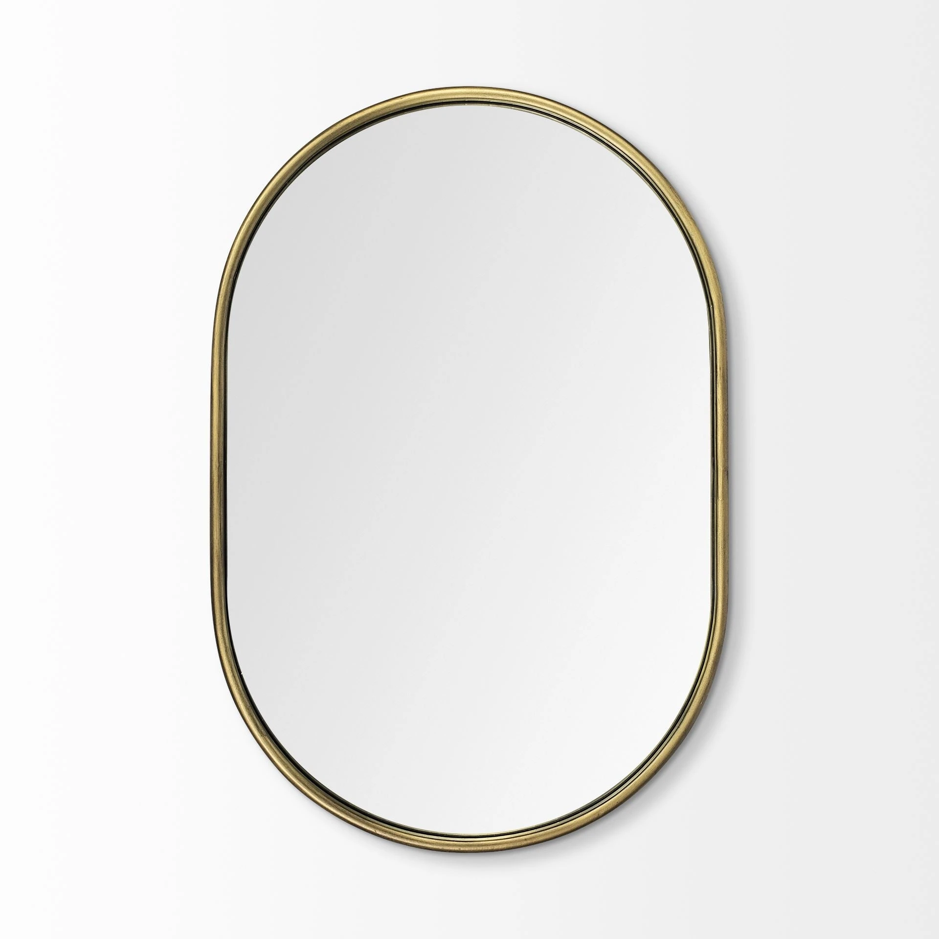 Best Sale ⭐ Mercana Sylvia I 24L X 35H Oval Gold Metal Frame Wall Mirror 🔔 2 Best Sale ⭐ Mercana Sylvia I 24L X 35H Oval Gold Metal Frame Wall Mirror 🔔 - Image 2
