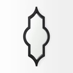 Flash Sale ⭐ Mercana Tamanar 15.0 X 3.0 X 34.1 Black Wood Frame Wall Mirror 😀 -Mercana Shop Tamanar 15.0 x 3.0 x 34.1 Black Wood Frame Wall Mirror 5