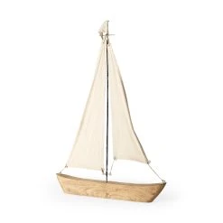 Cheap ๐คฉ Mercana Tartane Large 22L X 2W Brown/Cream Nautical Inspired Sailboat โ๏ธ