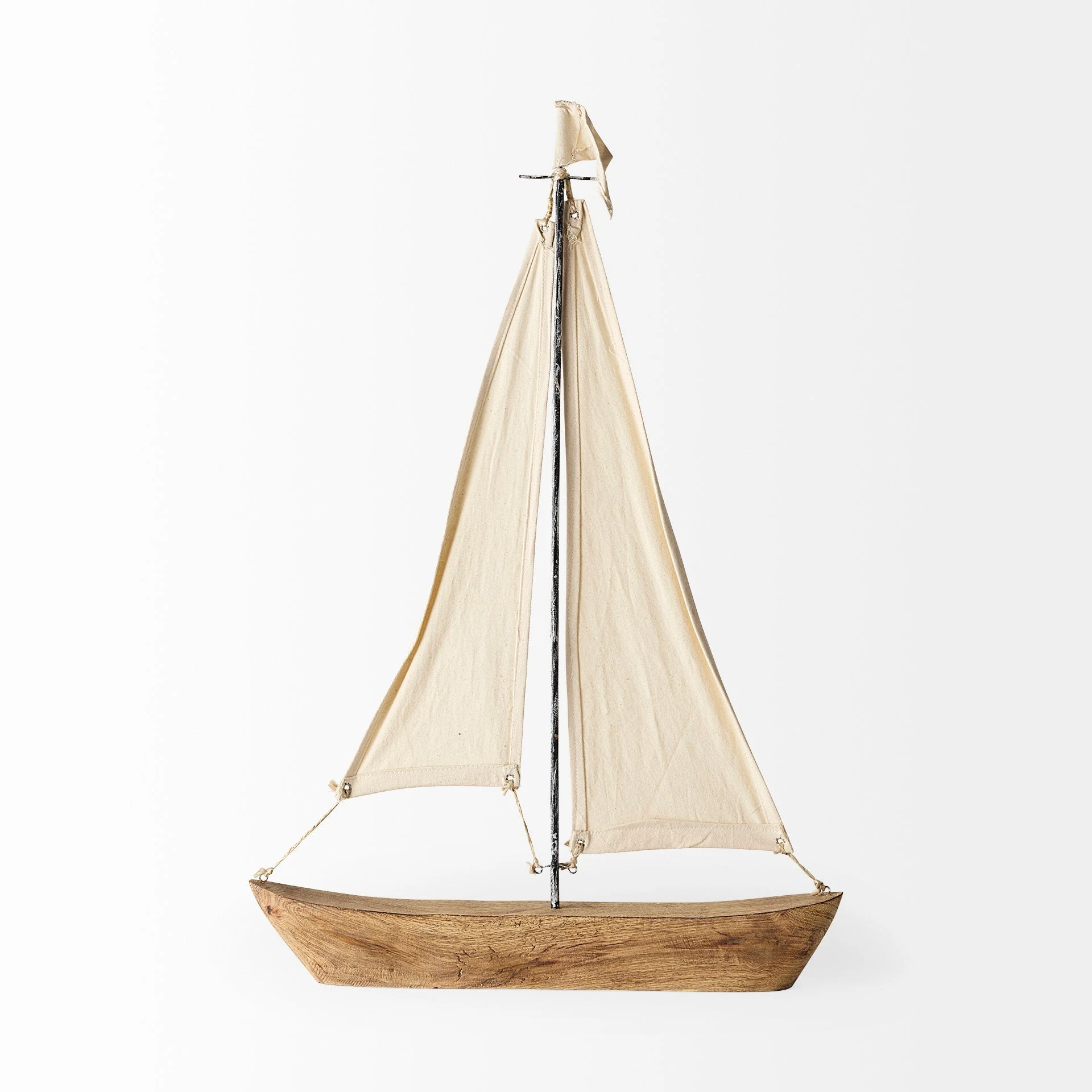 Cheap 🤩 Mercana Tartane Large 22L X 2W Brown/Cream Nautical Inspired Sailboat ✔️ 4 Cheap 🤩 Mercana Tartane Large 22L X 2W Brown/Cream Nautical Inspired Sailboat ✔️ - Image 4