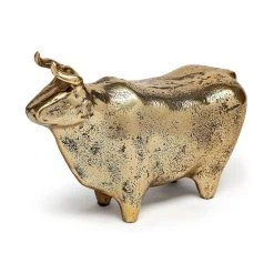 Best deal 💯 Mercana Taurus I 9L X 4W Gold Cast Aluminum Bull Decorative Object 🧨