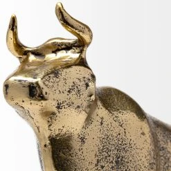 Best deal 💯 Mercana Taurus I 9L X 4W Gold Cast Aluminum Bull Decorative Object 🧨 -Mercana Shop Taurus I 9L x 4W Gold Cast Aluminum Bull Decorative Object 3