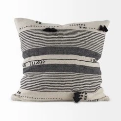 Cheap ✔️ Mercana Thalia 13L X 21W Dark Gray And Cream Fabric Striped And Fringed Decorative Pillow Cover 💯 27 Cheap ✔️ Mercana Thalia 13L X 21W Dark Gray And Cream Fabric Striped And Fringed Decorative Pillow Cover 💯 -Mercana Shop Thalia 13L x 21W Dark Gray and Cream Fabric Striped and Fringed Decorative Pillow Cover 12