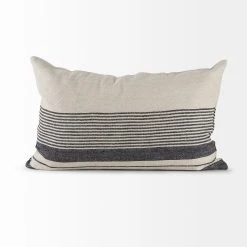 Cheap ✔️ Mercana Thalia 13L X 21W Dark Gray And Cream Fabric Striped And Fringed Decorative Pillow Cover 💯 18 Cheap ✔️ Mercana Thalia 13L X 21W Dark Gray And Cream Fabric Striped And Fringed Decorative Pillow Cover 💯 -Mercana Shop Thalia 13L x 21W Dark Gray and Cream Fabric Striped and Fringed Decorative Pillow Cover 3