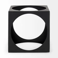 Outlet 🎉 Mercana Trifolia 4.9L X 4.9W X 4.9H Matte Black Metal Small Square Decorative Object ⌛ -Mercana Shop Trifolia 4.9L x 4.9W x 4.9H Matte Black Metal Small Square Decorative Object 6