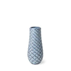 Promo 😉 Mercana Troi II Large Blue White Fishscale Pattern Ceramic Vase 🌟 11 Promo 😉 Mercana Troi II Large Blue White Fishscale Pattern Ceramic Vase 🌟 -Mercana Shop Troi II Large Blue White Fishscale Pattern Ceramic Vase 4